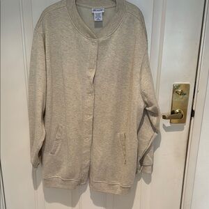 Blair Beige Button-Up Cardigan